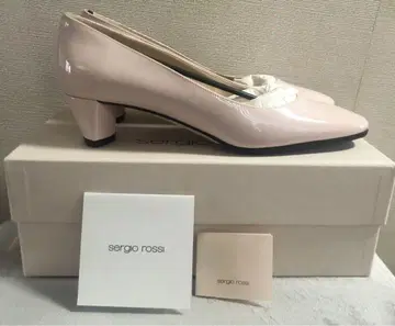 [sergio rossi] 새상품 핑크 에나멜 펌프스 39
