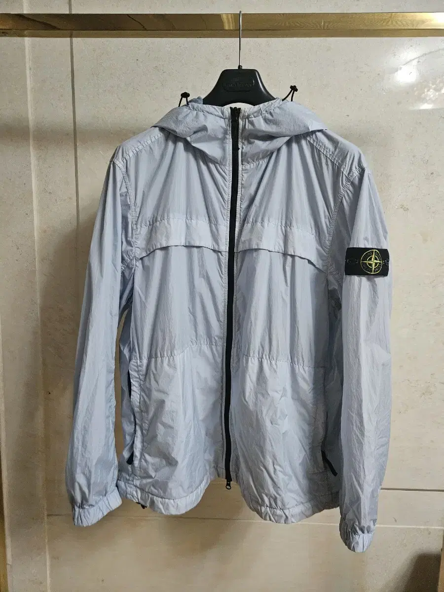 2XL] 24ss 스톤아일랜드 가먼트 크링클랩스 바람막이 자켓 스카이블루