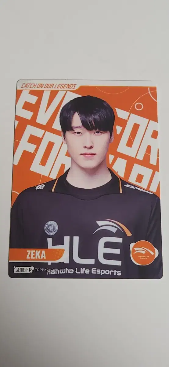 LCK카드 한화생명 Esports 제카 오렌지