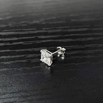아발란치(AVALANCHE) 14K 화이트 골드 귀걸이 사각 5mm
