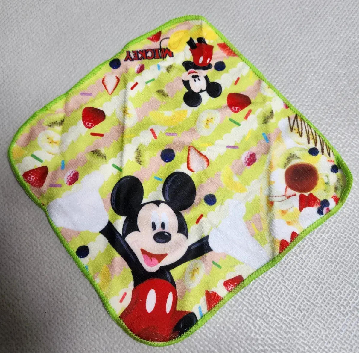 Disney Mickey Parfait Hand Towel Handkerchief ㅡ Free delivery by courier