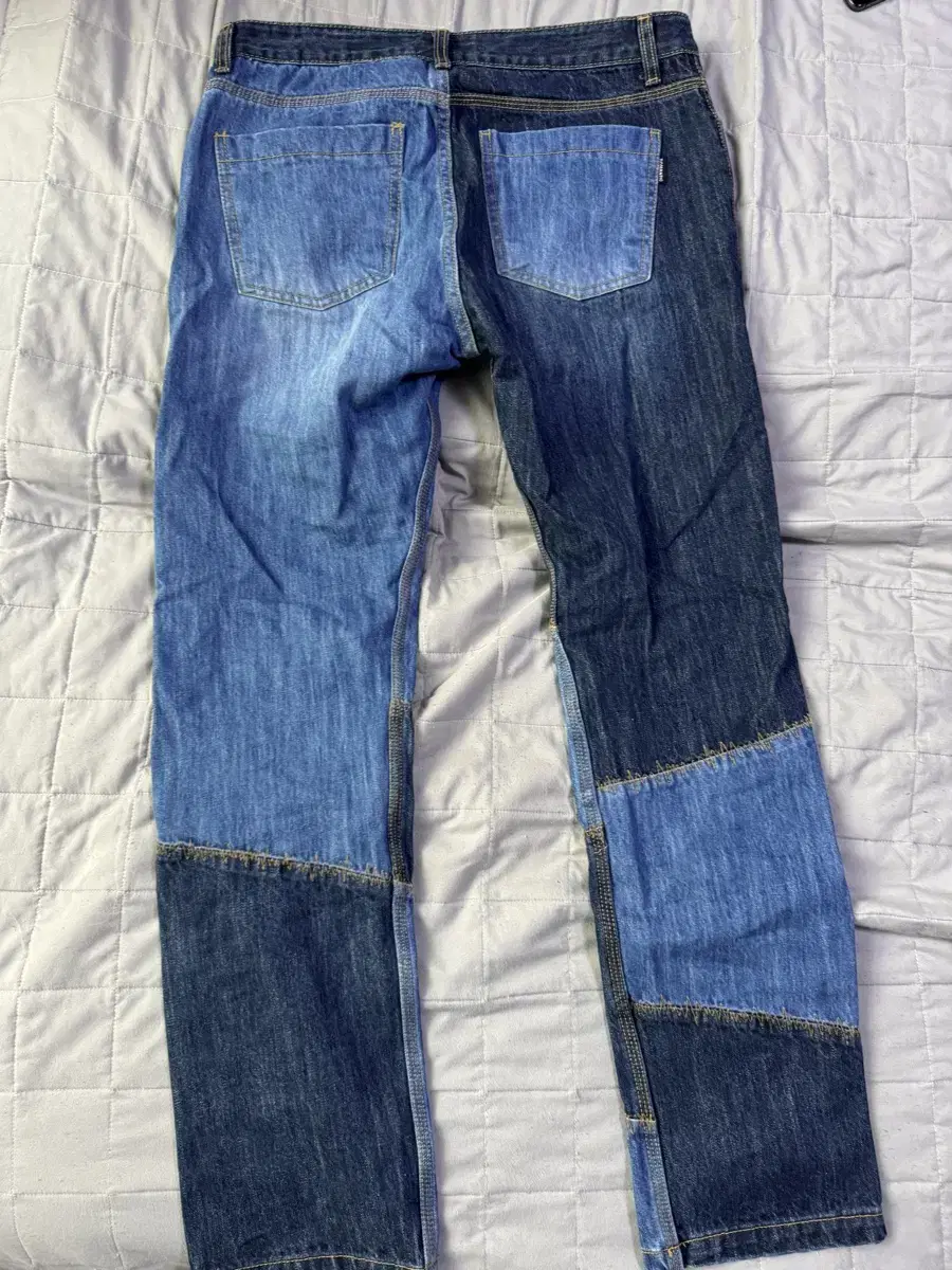 로맨틱크라운 CUT STITCH PANTS(blue)