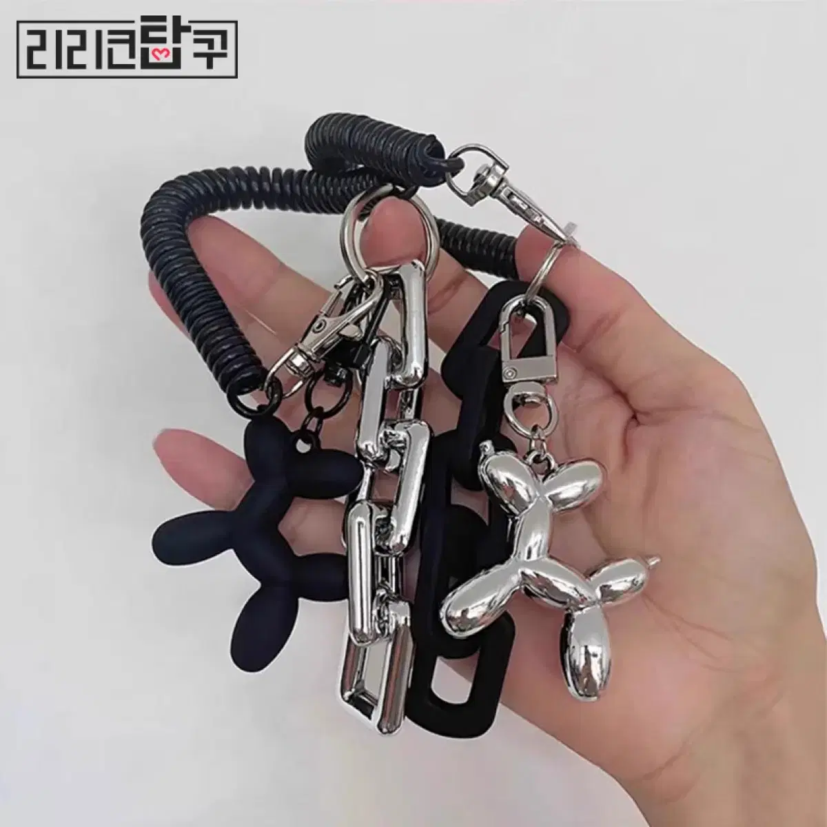 [연말특가] 실버도금빅체인퍼피키링포카탑로더카드홀더 엔위시보넥도엔하이픈방탄