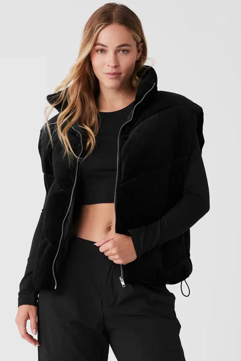 알로요가 Ribbed Velour vest