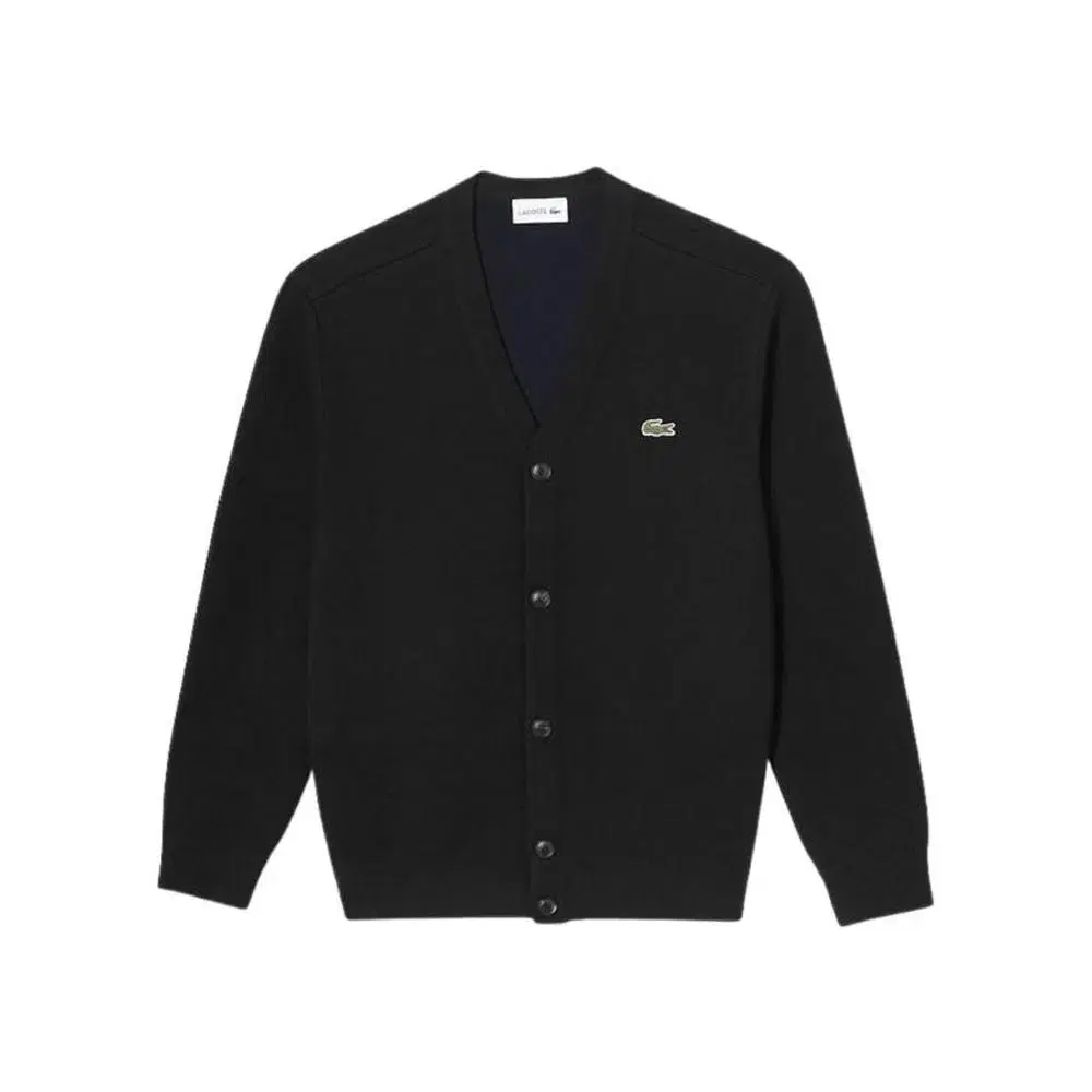 라코스테 / 23fw 브이넥 울 가디건 AH460E 블랙 / 4