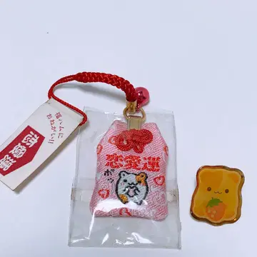 헤이세이 레트로 햄스터 연애운 풍수 부적 핑 배지 세트 산엑스