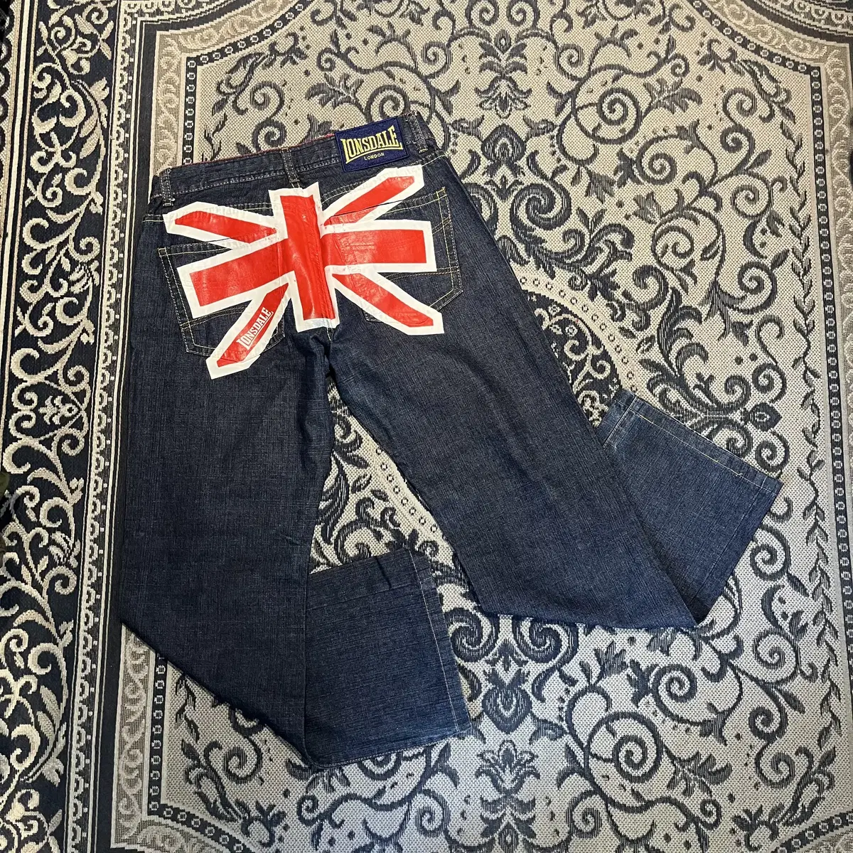 32 Lonsdale 유니언 잭 데님 팬츠/W1236