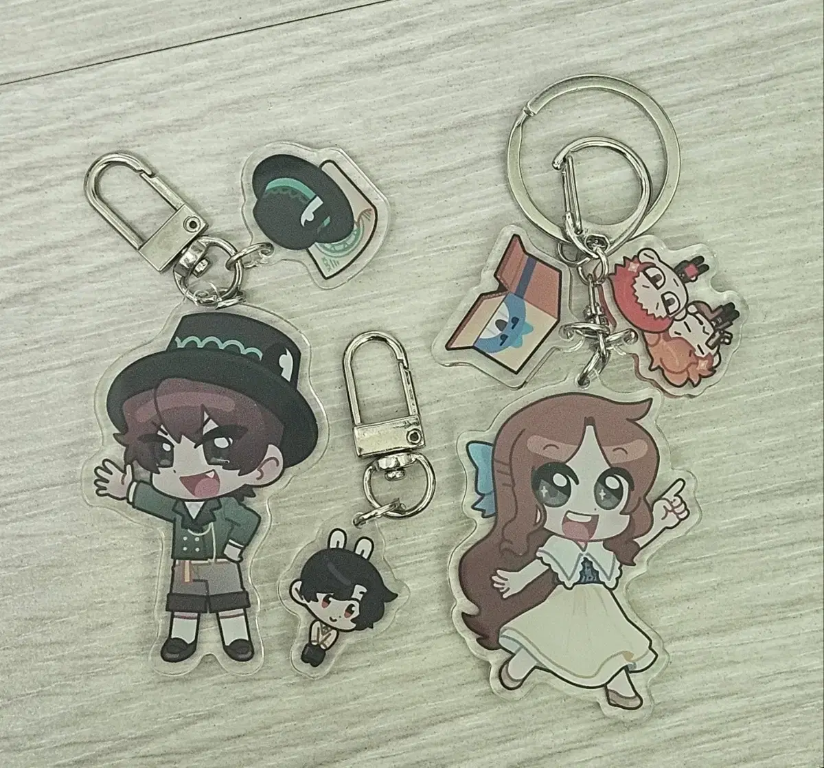 Miss Sleepground and the Young Master keyring bulk Sell
