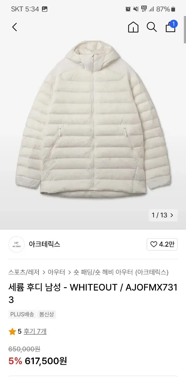 [L]아크테릭스 세륨 화이트아웃
