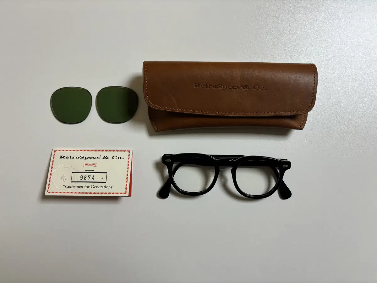 1950s-1960s 타르트옵티컬 아넬 블랙 48-22 레트로스펙스