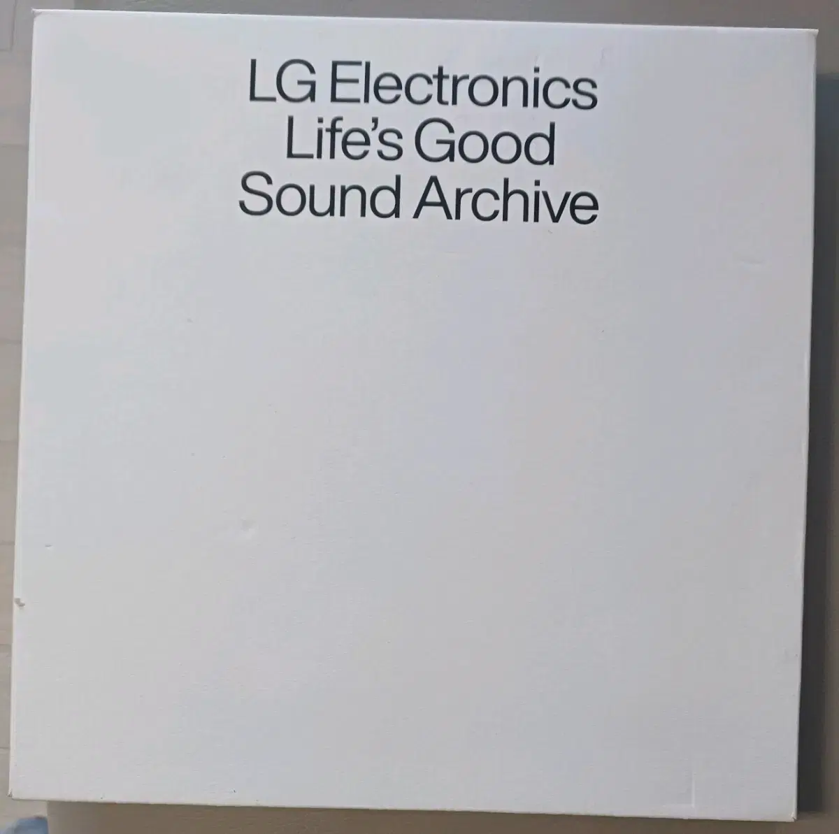 LG전자 사운드 아카이브 2LP 미개봉