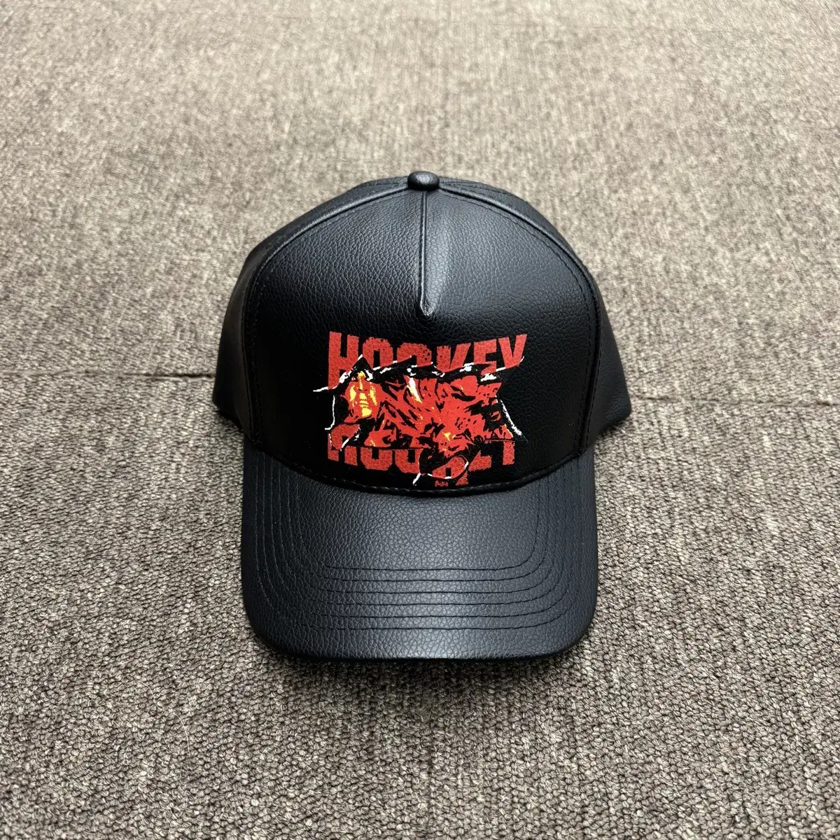 HOCKEY Leather-type ball cap
