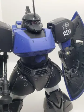 MS-14B MG 조니 라이덴 겔구그 블랙 트리플 스타 컬러 페인팅 제품