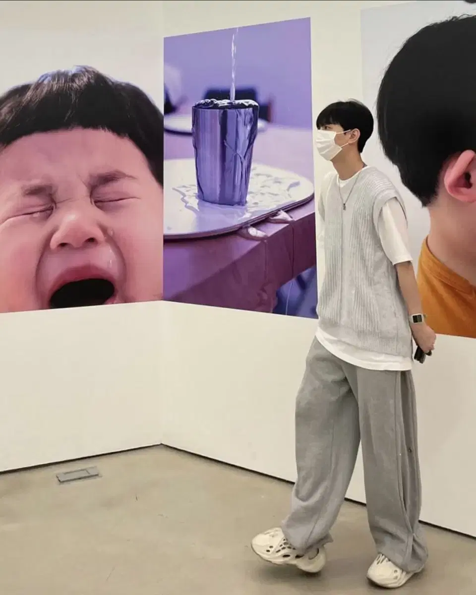 키뮤어 니트베스트 그레이 L