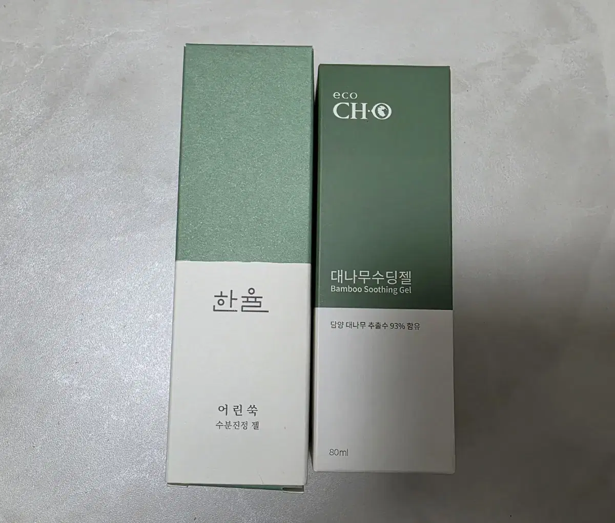 한율 어린쑥 수분진정젤+청화 대나무 수딩젤