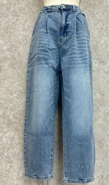 가격 인하! 택 포함 미사용 새상품 뒤 밴딩 데님 팬츠 고양이 채널
