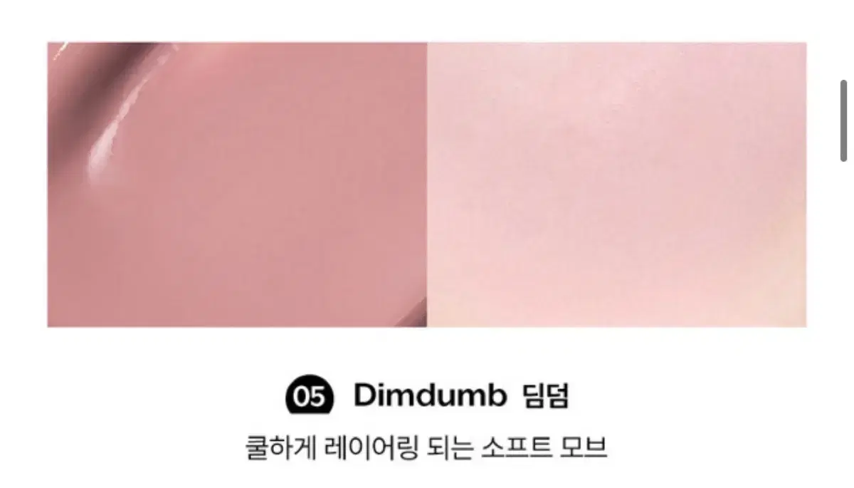 새상품 누즈 무스 케어 치크 핸디 05 딤덤
