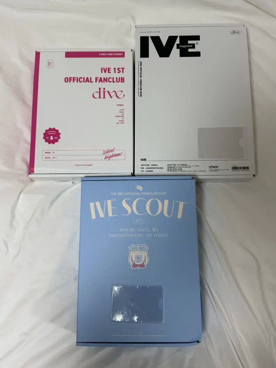 일괄) 아이브 팬클럽 다이브 키트 안유진가을레이장원영리즈이서