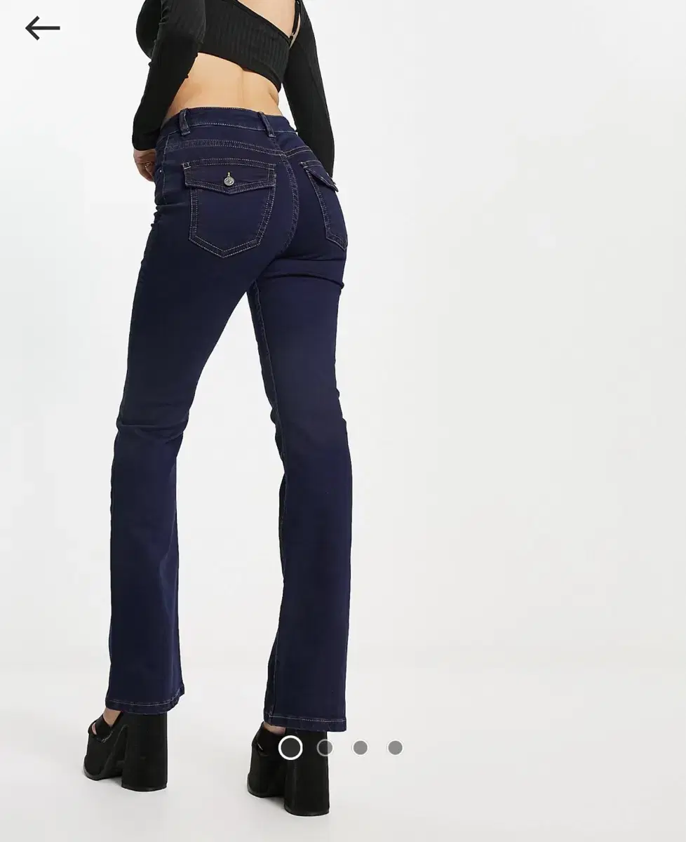 (새상품)asos 아소스 뒷포켓 진청바지