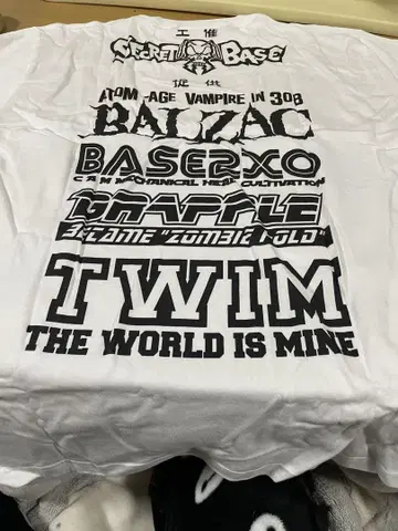 secretbase BALZAC TWIM GRAPPLE 2주년 티셔츠