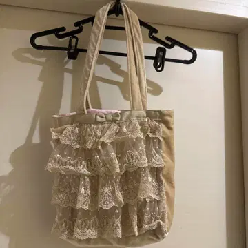 프랑슈리페 레이스 프릴 베이지 백