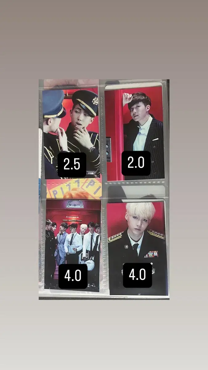 방탄소년단 초회 한정 쩔어 포카