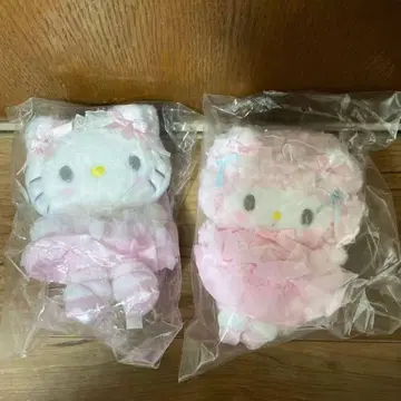 헬로키티 마이 스위트 피아노 마스코트 홀더(흰 고양이 발레리나)
