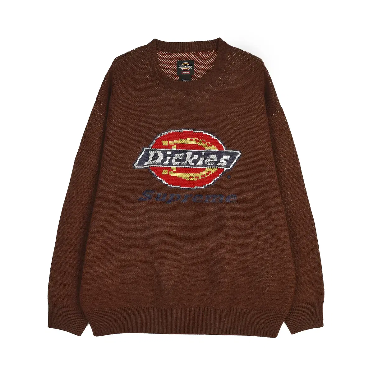 [L] 슈프림 x 디키즈 스웨터 브라운 - 22FW