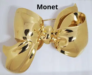 모네 빈티지 골드 리본 브로치 주얼리