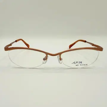 A.P.M 안경 프레임 오렌지 약간 얌전한 타입 사바에 일본제