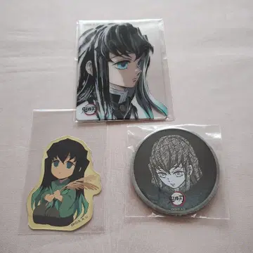 귀멸의 칼날 다이닝 캔뱃지 스티커 막간 그림 클리어 카드 토키토 무이치로