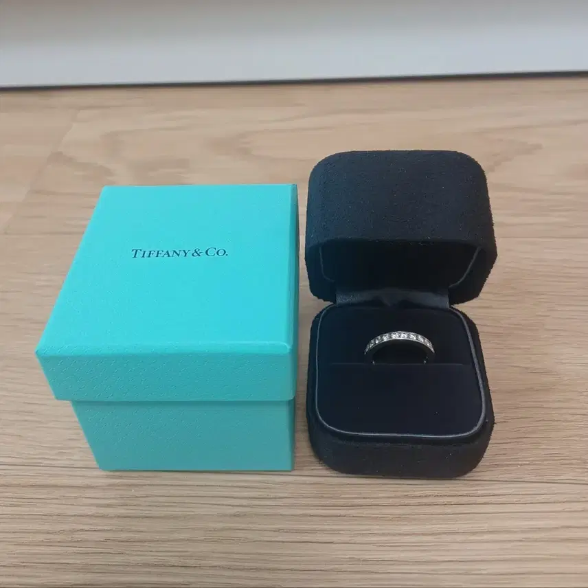 티파니앤코 3mm)티파니 채널세팅 풀다이아 플내티늄 가드링 반지 사진 2