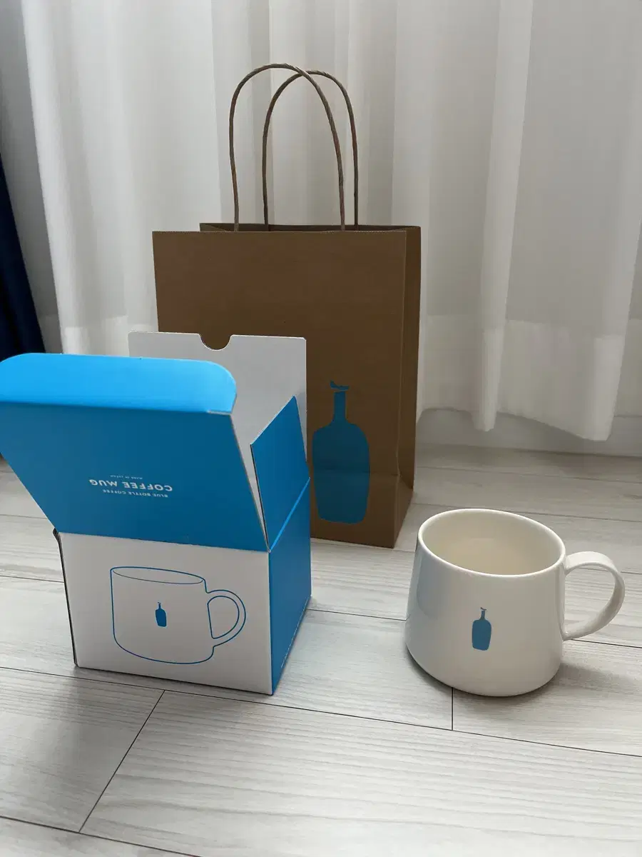 (새상품) 블루보틀 341ml 머그컵 쇼핑백 포함