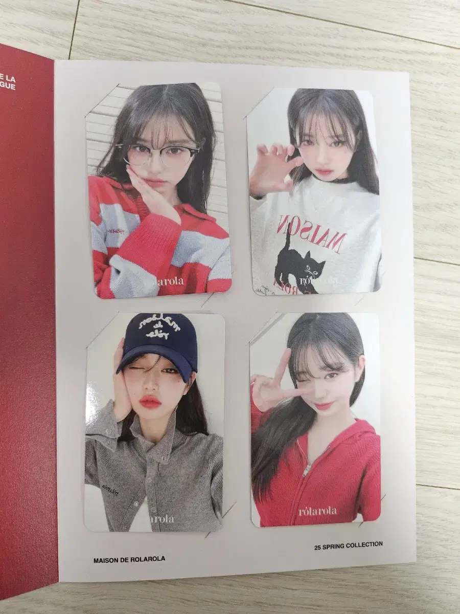 아이브 장원영 로라로라 포토카드 4종 일괄