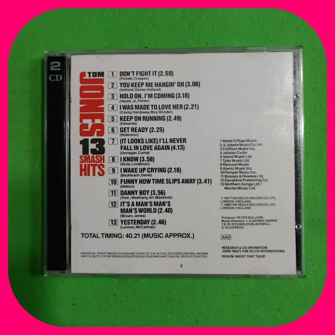 톰 존스CD NM