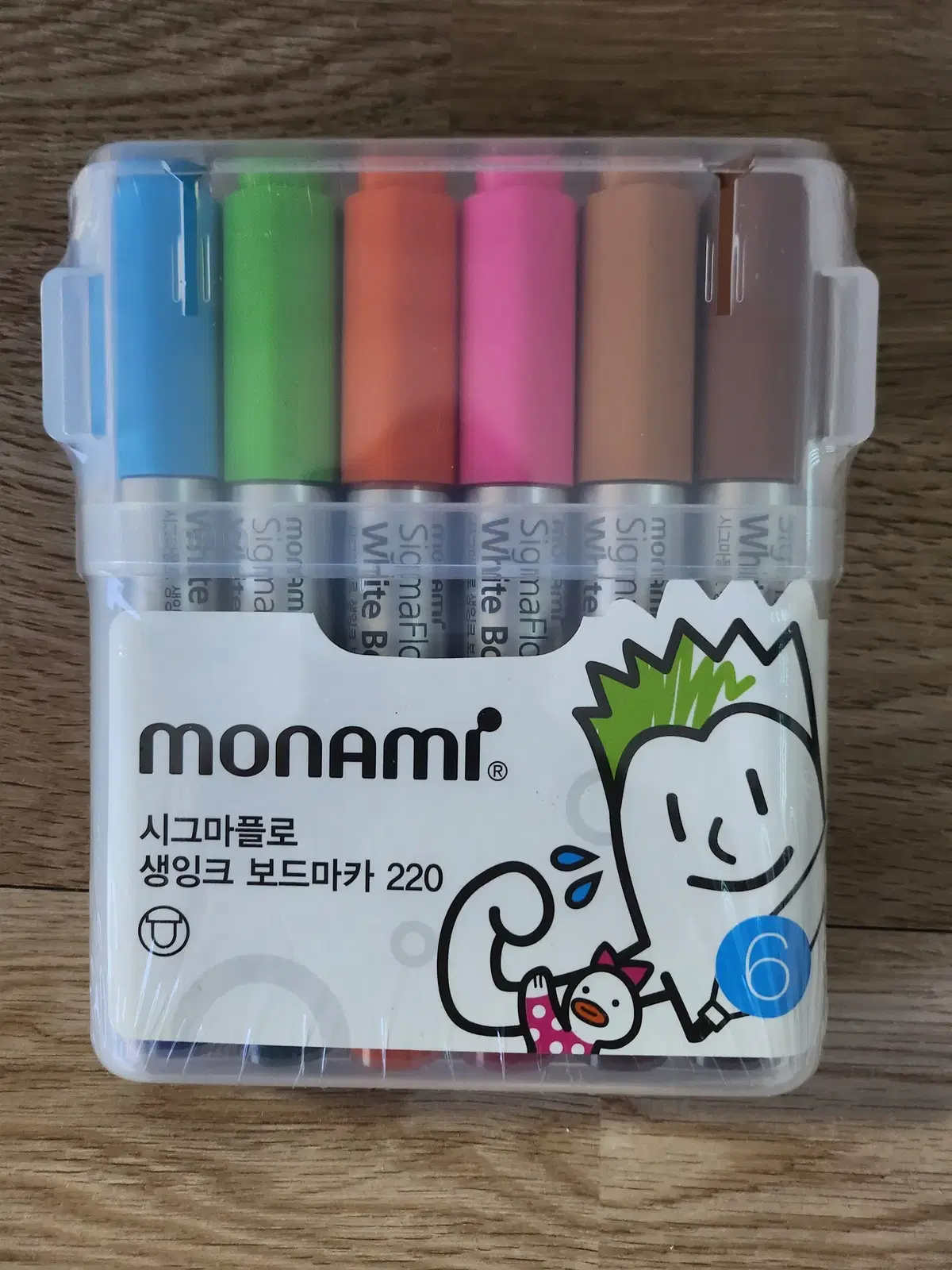 모나미 생잉크보드마카 220 6색 판매해요.