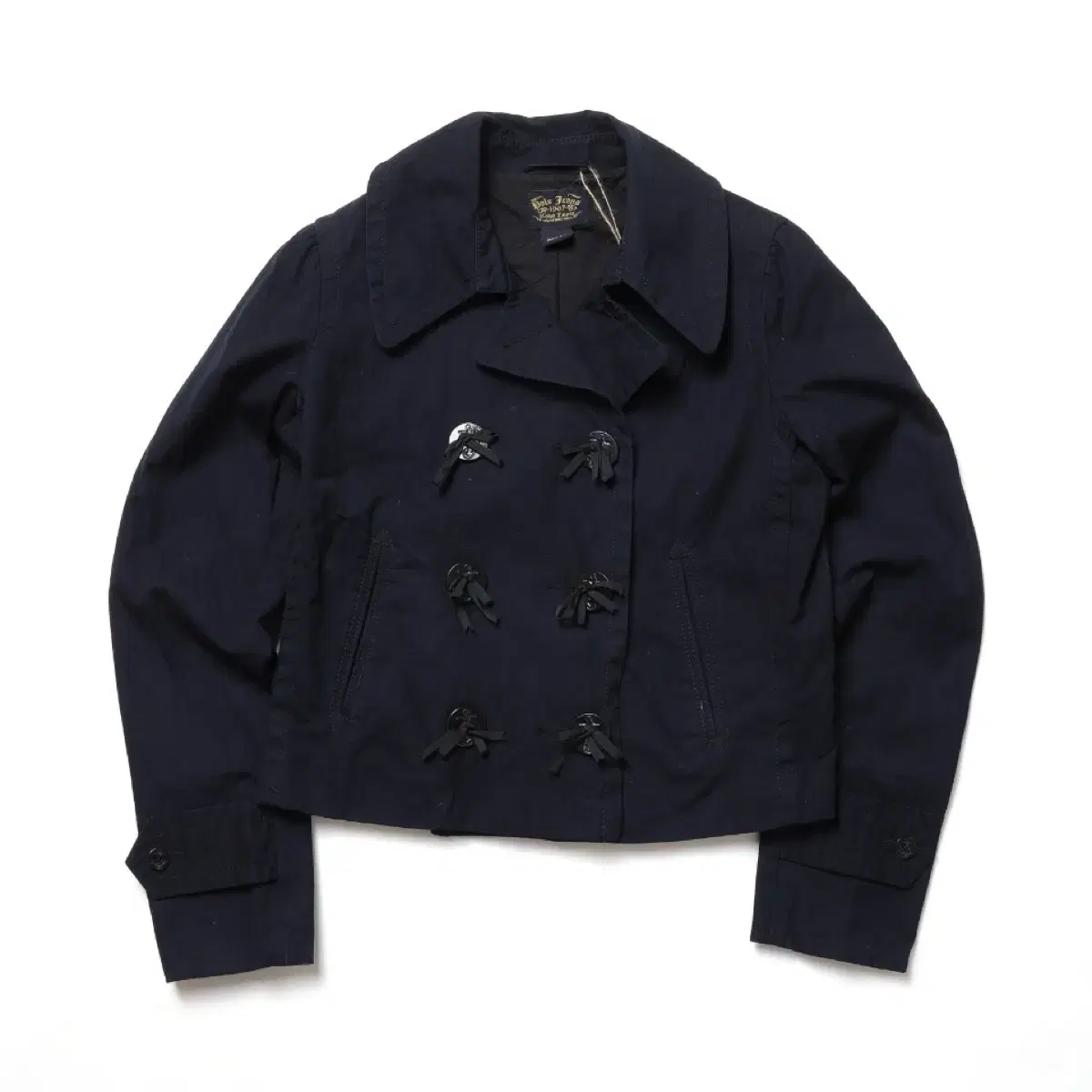 폴로 진스 Crop Cotton Peacoat