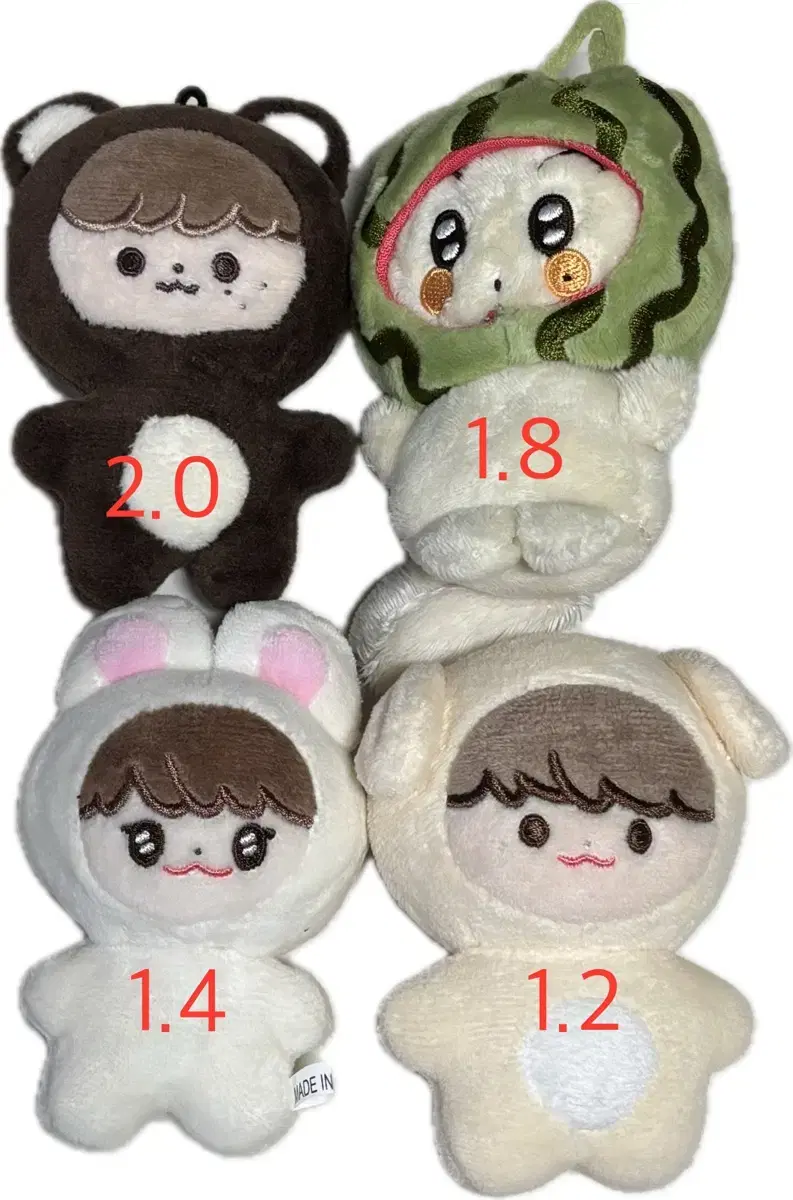 엔시티 드림 127 10cm 인형 곰효기 마쿵이 밀크잼 두부젠