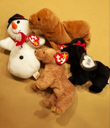 TY 봉제 인형 TY 비니 베이비즈 BEANIE BABIES 4종