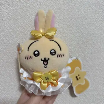 마법사 치이카와(먼작귀) 토끼 마스코트 봉제 인형 리본 포함