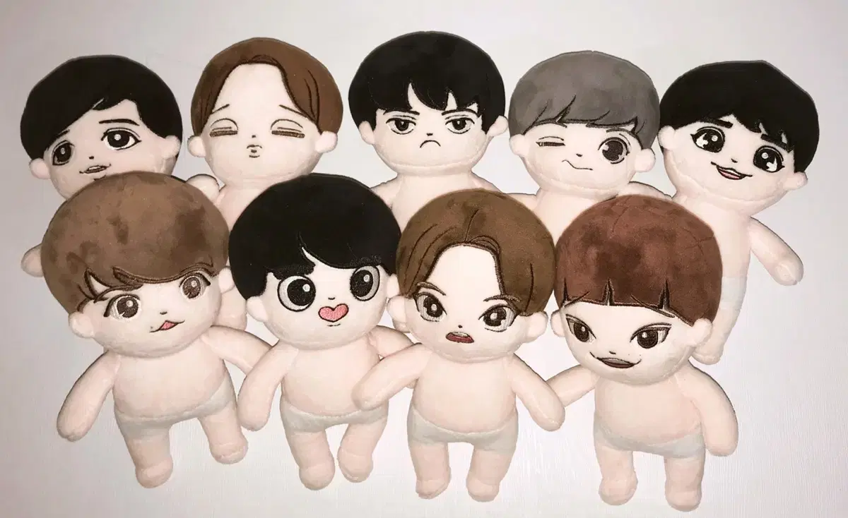 엑소 인형 9명 일괄 exo 백현 세훈 도경수 디오 수호 준면 시우민