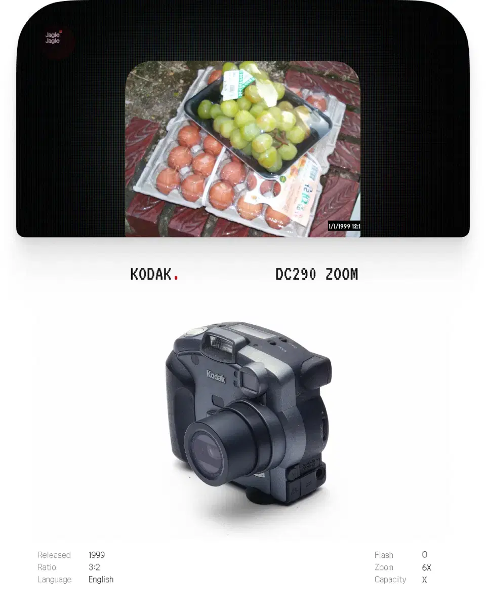 Classic Digital Camera) Kodak DC290 ZOOM (1999)
