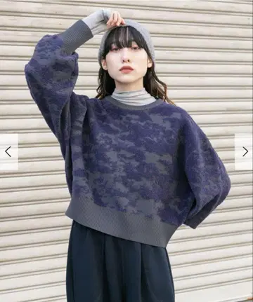 KBF 마블 자카드 니트