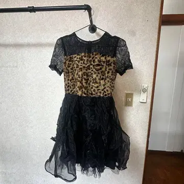 가격 인하! 코스프레 표범 무늬 드레스와 잡화 포함