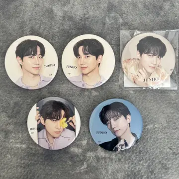 새상품 LEE JUNHO 이준호 다시 만날 날 POPUP 캔뱃지 5개