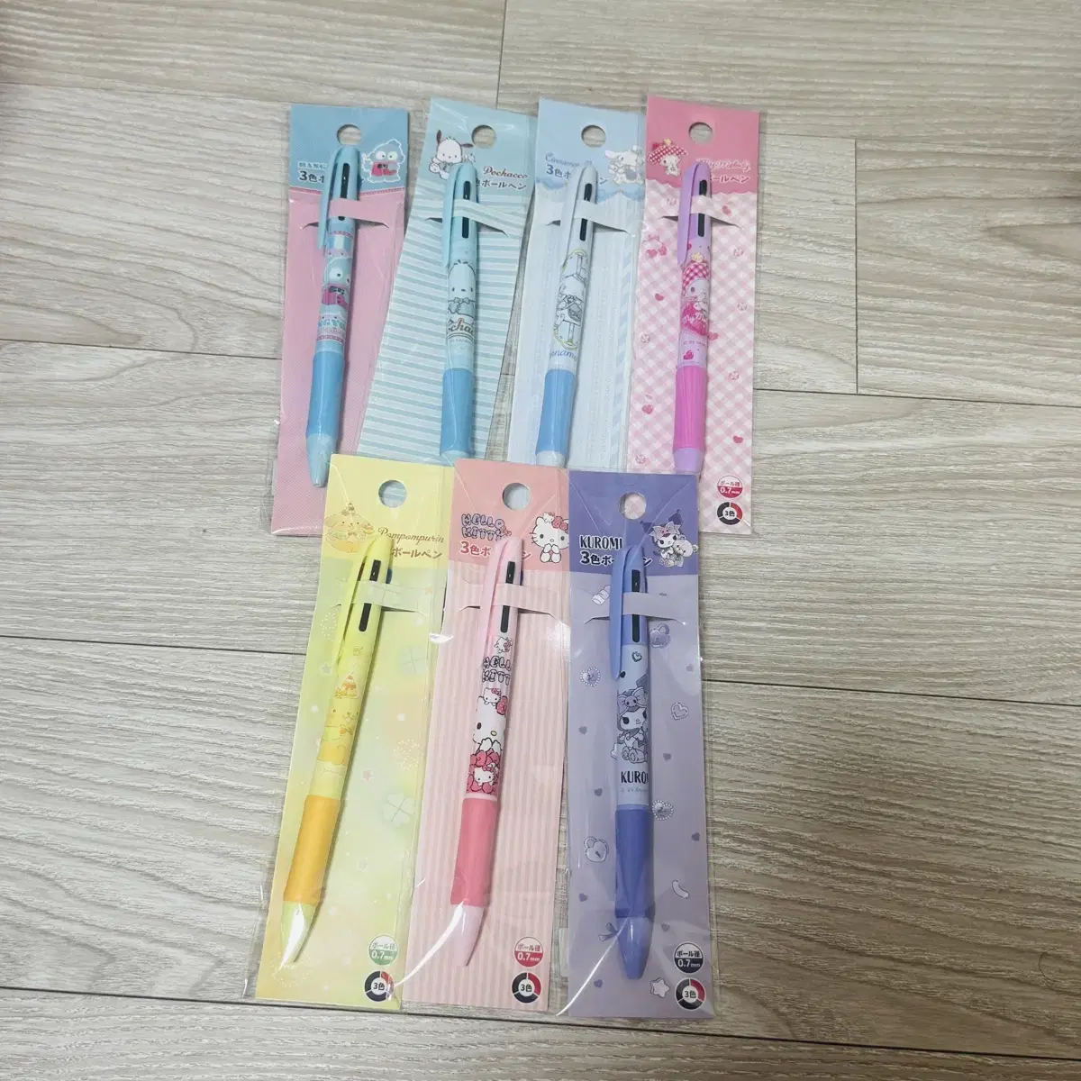 산리오 3색 볼펜 5종
