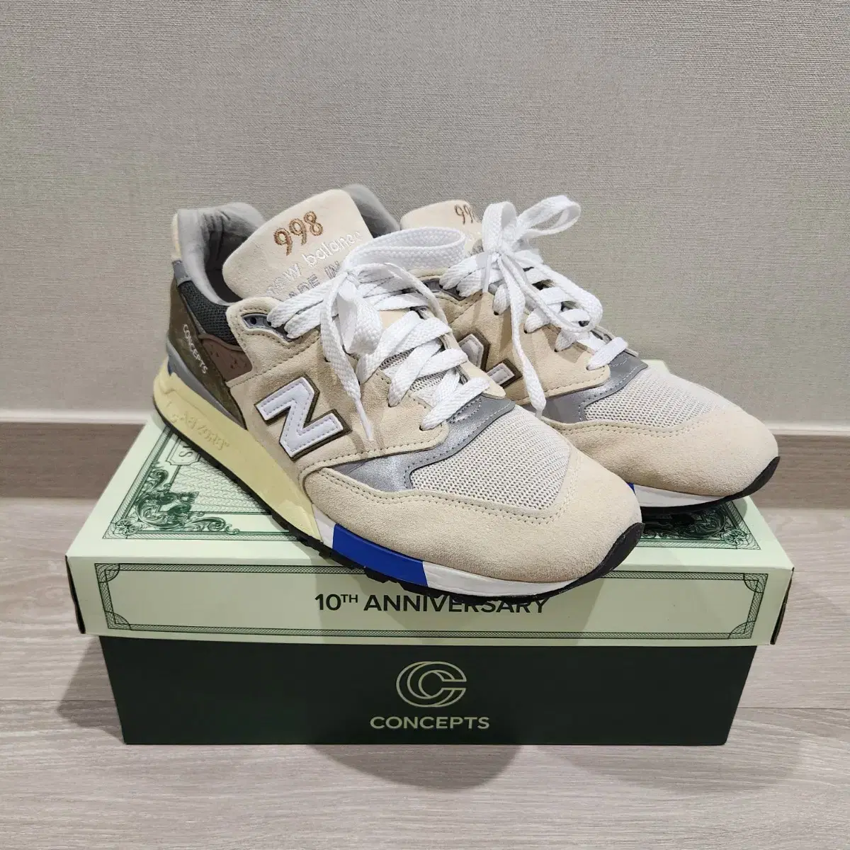 (285) 뉴발란스 x 컨셉트 998 씨 솔트 코버트 그린 C-노트