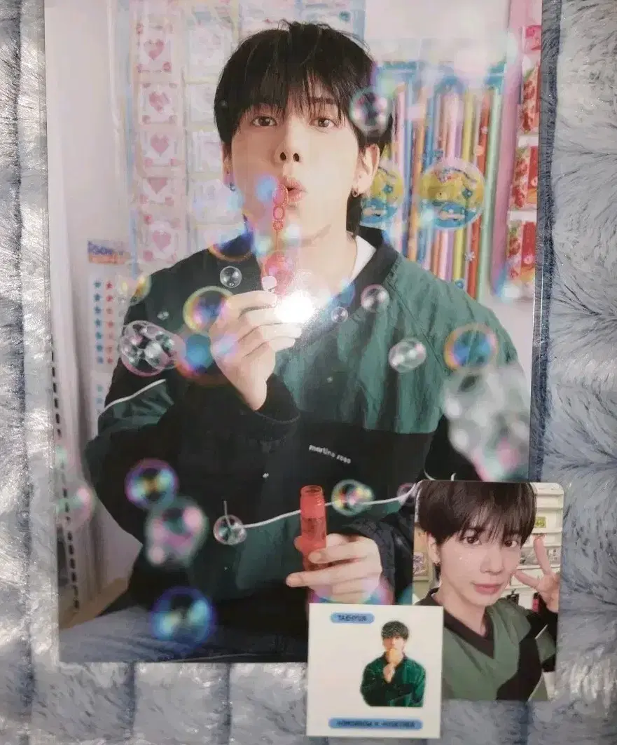 강태현 2025 투바투 데코키트 책받침 포카 띠부씰