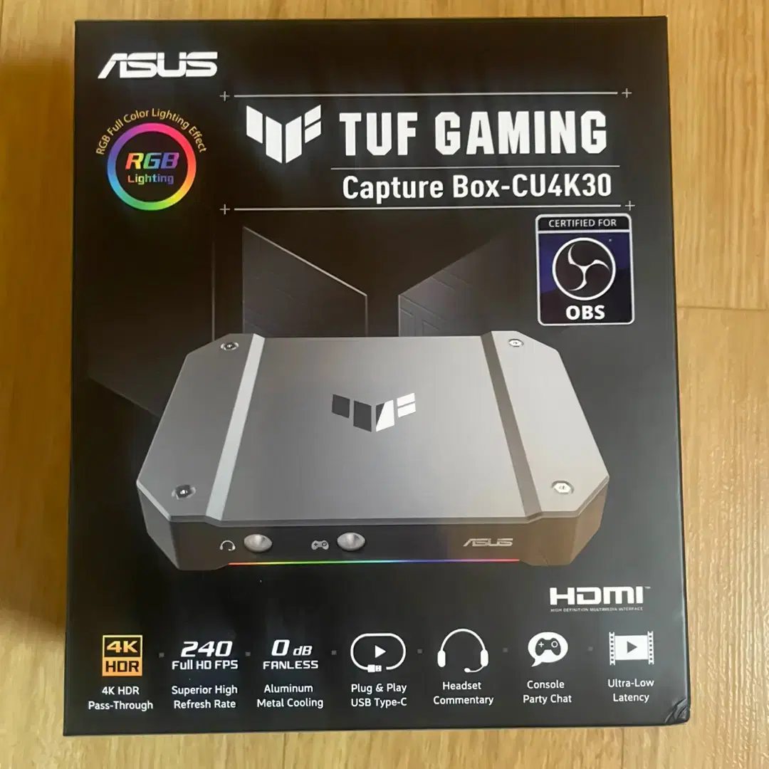ASUS CU4K30 캡처보드 풀박스 [최상급]