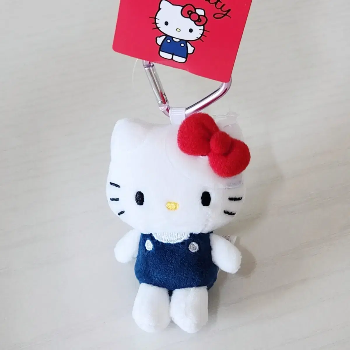 산리오 정품 미니 마스코트 키 홀더 인형 키링 헬로 키티 하트 카라비너